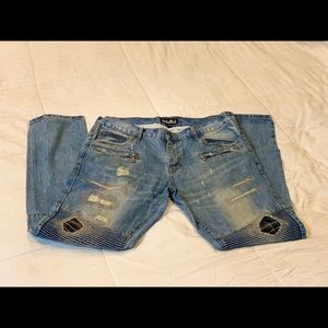 Embellish Men's Biker Jeans